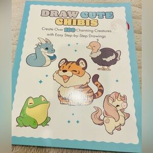 Draw Cute Chibis Illustrated Drawing Book w/ Easy Step by Step Drawings *New*